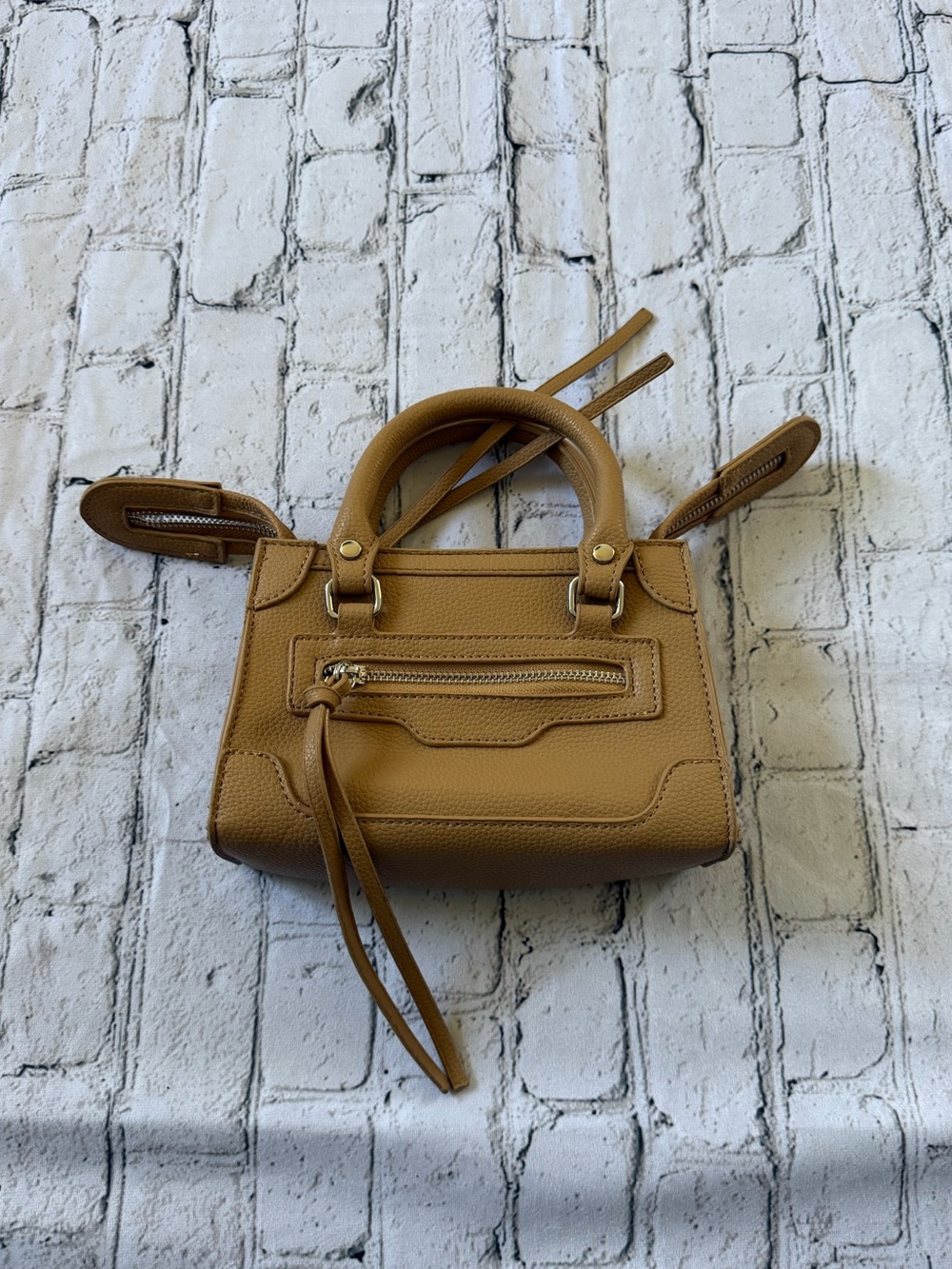 Tan mini hand bag